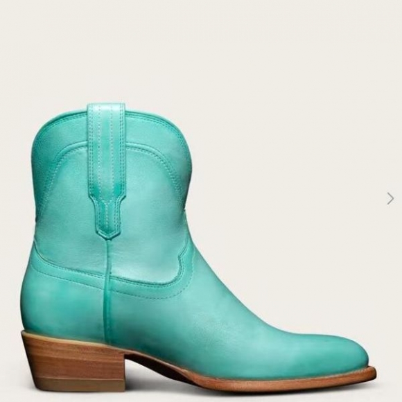 Women's Tecovas The Penny-Turquoise Bovine