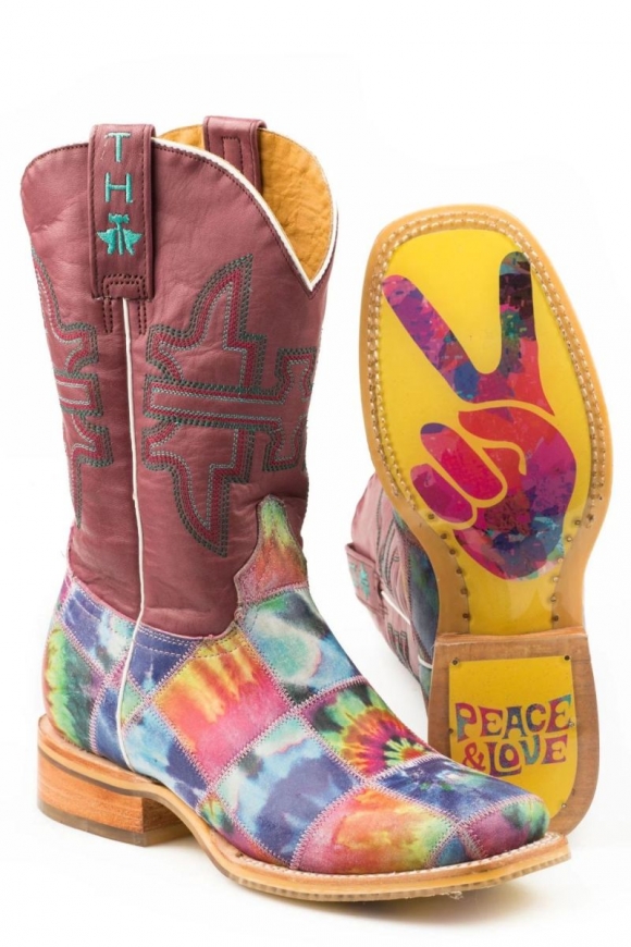 TIN HAUL | WOMENS TRIPPY CHECK WITH PEACE AND LOVE SOLE-MULTI | CANADA OUTLET