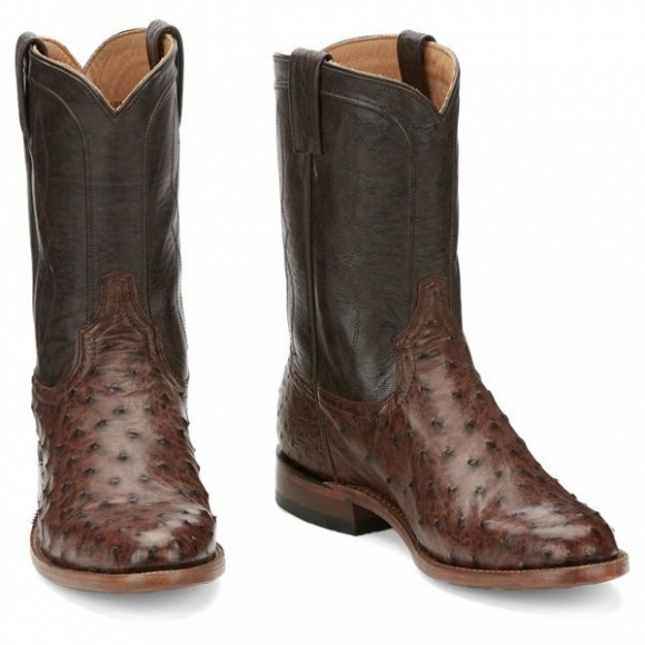 Tony Lama | Men's MONTEREY FULL QUILL-Chocolate