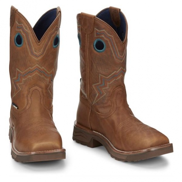 Tony Lama | Women's LUMEN COMP TOE-Golden Brown