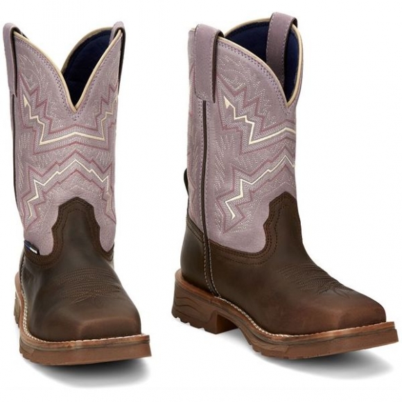 Tony Lama | Women's LUMEN COMP TOE-Brown