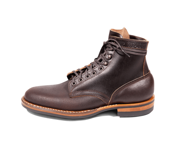 White's Boots | Men's MP-Sherman Plain Toe (Dainite Sole)-Dark Brown Waxed Flesh | Canada Outlet