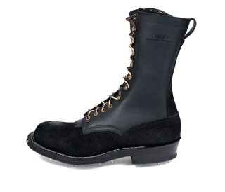 White's Boots | Men's Block Heel Logger-Black Rough Cut | Canada Outlet