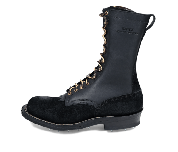 White's Boots | Men's Block Heel Logger-Black Rough Cut | Canada Outlet