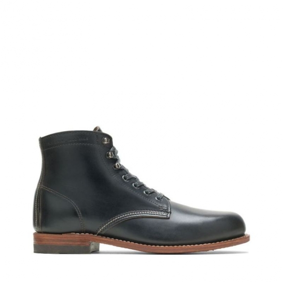 WOLVERINE | MEN'S 1000 MILE PLAIN-TOE ORIGINAL BOOT-Black