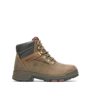 WOLVERINE | MEN'S CABOR EPX WATERPROOF COMPOSITE TOE 6" BOOT-Dark Brown