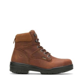 WOLVERINE | MEN'S DURASHOCKS SLIP RESISTANT 6" WORK BOOT-Dark Brown