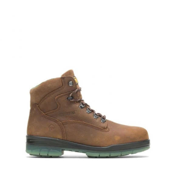 WOLVERINE | MEN'S I-90 DURASHOCKS WATERPROOF INSULATED 6" WORK BOOT-Stone