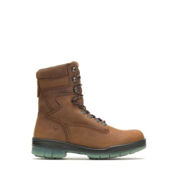 WOLVERINE | MEN'S I-90 DURASHOCKS WATERPROOF INSULATED 8" WORK BOOT-Stone