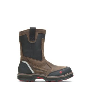 WOLVERINE | MEN'S OVERMAN WATERPROOF CARBONMAX WELLINGTON-Brown/Black