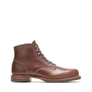 WOLVERINE | MEN'S 1000 MILE PLAIN-TOE CLASSIC BOOT-Havana Brown