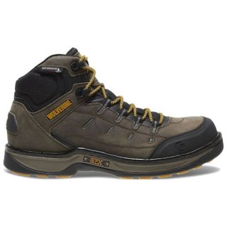 WOLVERINE | MEN'S EDGE LX EPX WATERPROOF CARBONMAX WORK BOOT-Taupe/Yellow