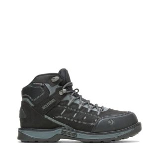 WOLVERINE | MEN'S EDGE LX EPX WATERPROOF CARBONMAX WORK BOOT-Black/Grey