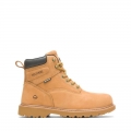 WOLVERINE | MEN'S FLOORHAND WATERPROOF STEEL-TOE 6" WORK BOOT-Wheat