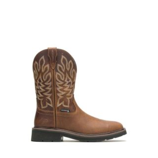 WOLVERINE | MEN'S RANCHER SQUARE-TOE WELLINGTON-Tobacco