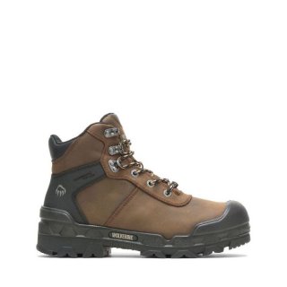 WOLVERINE | MEN'S WARRIOR MET-GUARD 6" BOOT-Dark Coffee