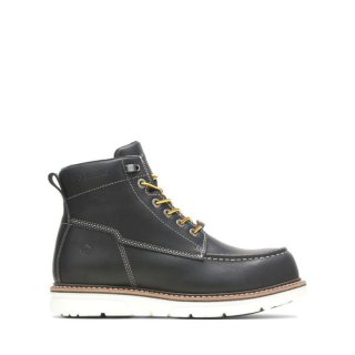 WOLVERINE | MEN'S I-90 DURASHOCKS MOC-TOE CARBONMAX 6" WORK BOOT-Black/White