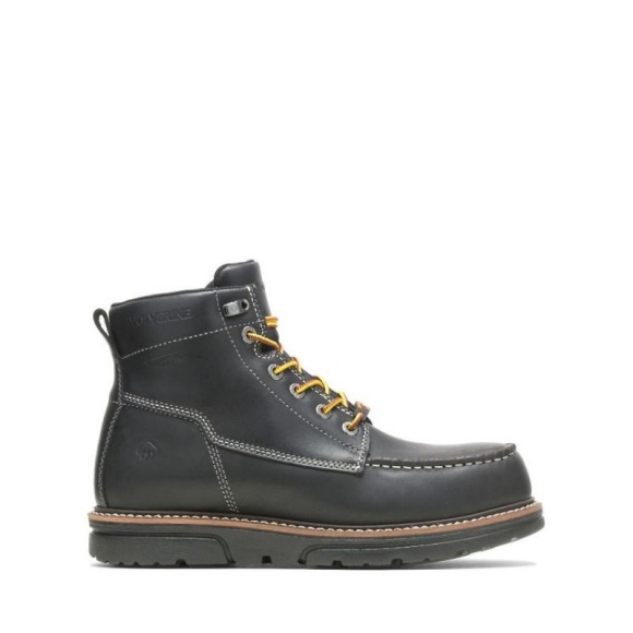 WOLVERINE | MEN'S I-90 DURASHOCKS MOC-TOE CARBONMAX 6" WORK BOOT-Black