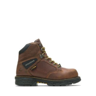 WOLVERINE | MEN'S HELLCAT ULTRASPRING 6" CARBONMAX WORK BOOT-Tobacco