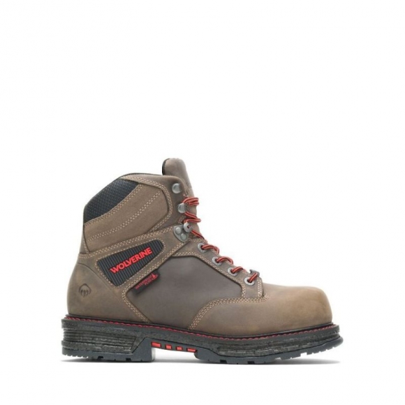 WOLVERINE | MEN'S HELLCAT ULTRASPRING 6" CARBONMAX WORK BOOT-Gravel