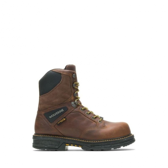 WOLVERINE | MEN'S HELLCAT ULTRASPRING CARBONMAX 8" WORK BOOT-Tobacco