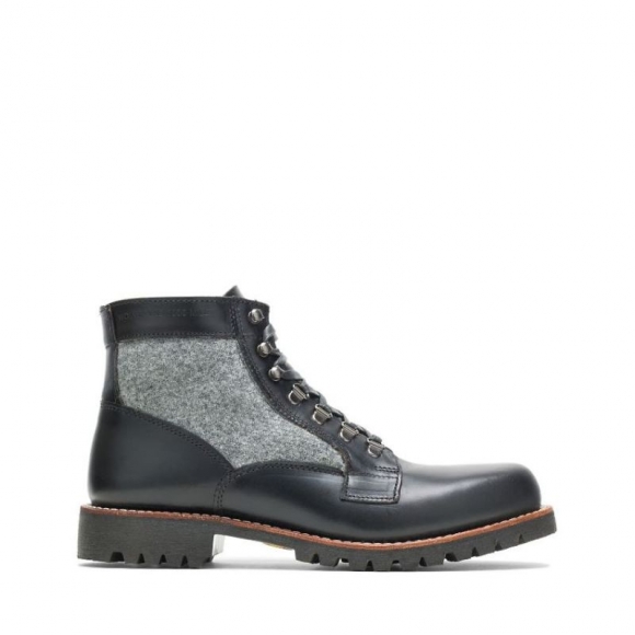 WOLVERINE | MEN'S FARIBAULT X 1000 MILE PLAIN-TOE RUGGED BOOT-Black/Grey