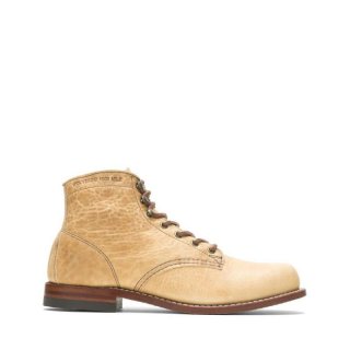 WOLVERINE | MEN'S OLIVE TANNED - 1000 MILE PLAIN-TOE ORIGINAL BOOT-Natural