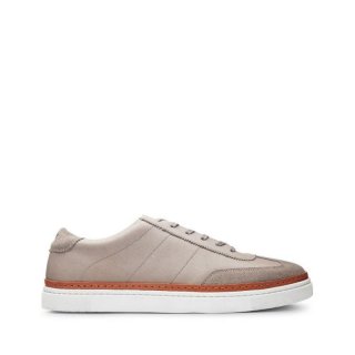 WOLVERINE | MEN'S BLVD COURT SNEAKER-Gray Leather/Gray Suede