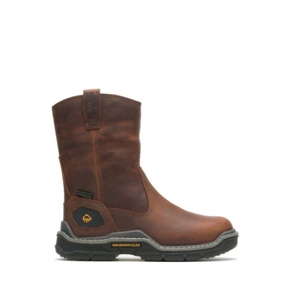 WOLVERINE | MEN'S RAIDER DURASHOCKS INSULATED WELLINGTON-Peanut