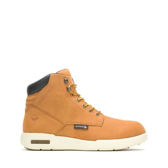 WOLVERINE | MEN'S KICKSTART DURASHOCKS WATERPROOF 6" BOOT-Wheat