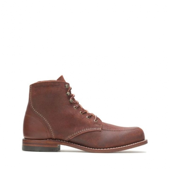 WOLVERINE | MEN'S PATH LESS TRAVELED - 1000 MILE MOC-TOE ORIGINAL BOOT-Cobblestone