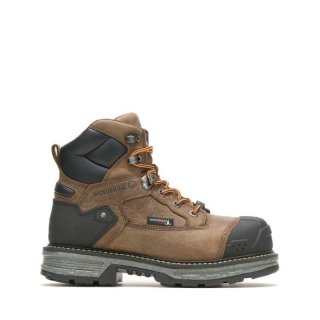 WOLVERINE | MEN'S HELLCAT ULTRASPRING HEAVY DUTY 6" CARBONMAX WORK BOOT-Brown