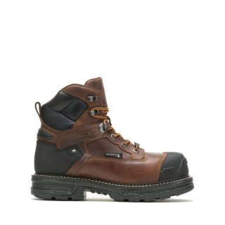 WOLVERINE | MEN'S HELLCAT ULTRASPRING HEAVY DUTY 6" CARBONMAX WORK BOOT-Tobacco