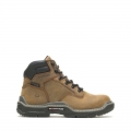 WOLVERINE | MEN'S RAIDER DURASHOCKS WATERPROOF 6" CARBONMAX WORK BOOT-Brown