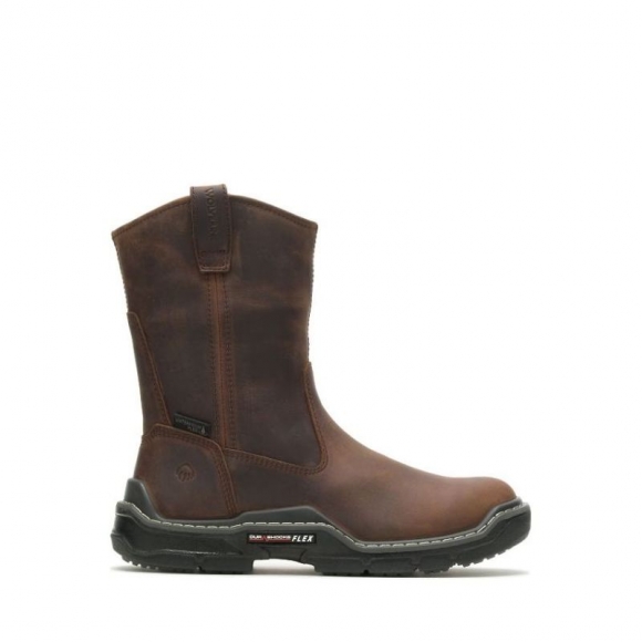 WOLVERINE | MEN'S RAIDER DURASHOCKS WATERPROOF WELLINGTON-Peanut