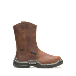 WOLVERINE | MEN'S RAIDER DURASHOCKS WATERPROOF MET-GUARD WELLINGTON-Peanut