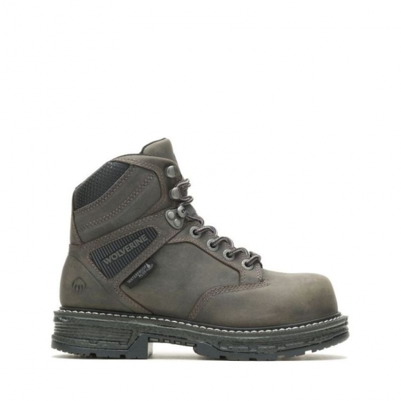 WOLVERINE | WOMEN'S HELLCAT ULTRASPRING CARBONMAX 6" WORK BOOT-Charcoal Grey