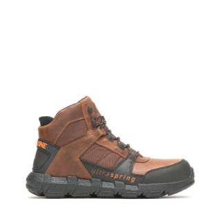 WOLVERINE | MEN'S REV ULTRASPRING DURASHOCKS VENT CARBONMAX WORK BOOT-Tobacco